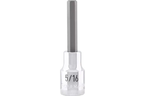 1/2 in. Drive Hex Bit Chrome Sockets - SAE
