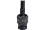 1/2 in. Drive Standard Depth Hex Bit Impact Swivel Sockets - Metric