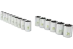 1/2 in. Drive Standard Depth Chrome Socket Sets - Metric