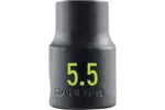 1/4 in. Drive Standard Depth Magnetic Impact Sockets - Metric