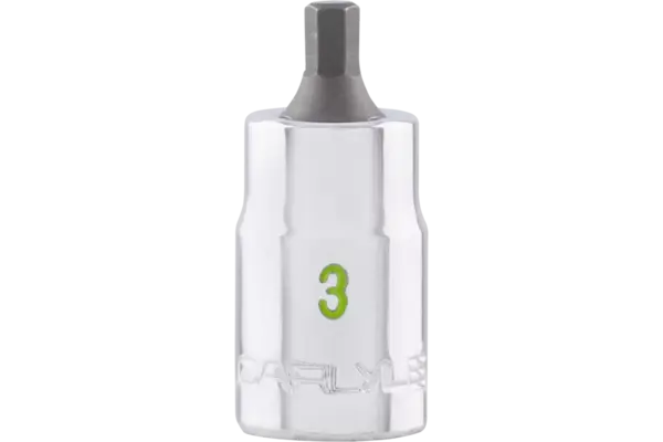 1/4 in. Drive Stubby Hex Chrome Sockets - Metric