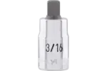 1/4 in. Drive Stubby Hex Chrome Sockets - SAE