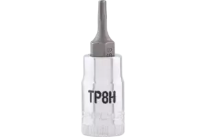 1/4 in. Drive Tamper-Proof 5 Torx/Star Chrome Sockets