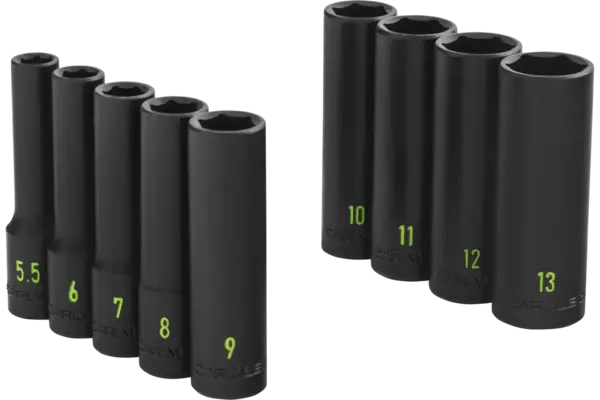 1/4 in. Drive Deep Impact Socket Sets - Metric