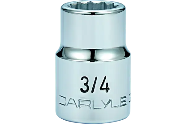 3/4 in. Drive Standard Depth Chrome Sockets - SAE