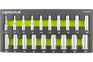 3/8 in. Drive Deep Chrome Socket Sets - Metric