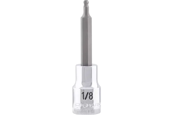 3/8 in. Drive Hex Bit Chrome Ball Sockets - SAE