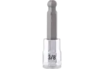 3/8 in. Drive Hex Bit Chrome Ball Sockets - SAE