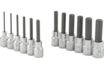 3/8 in. Drive Hex Bit Chrome Socket Sets - Metric