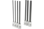 3/8 in. Drive Hex Bit Chrome Socket Sets - SAE