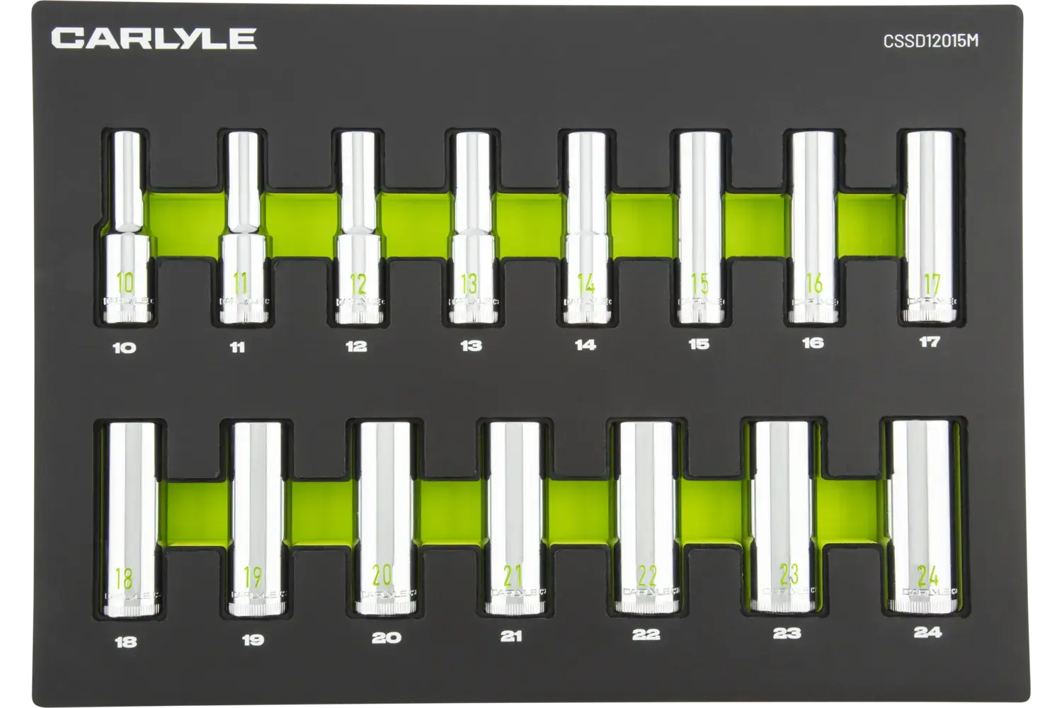 1/2 in. Drive Deep Chrome Socket Sets - Metric
