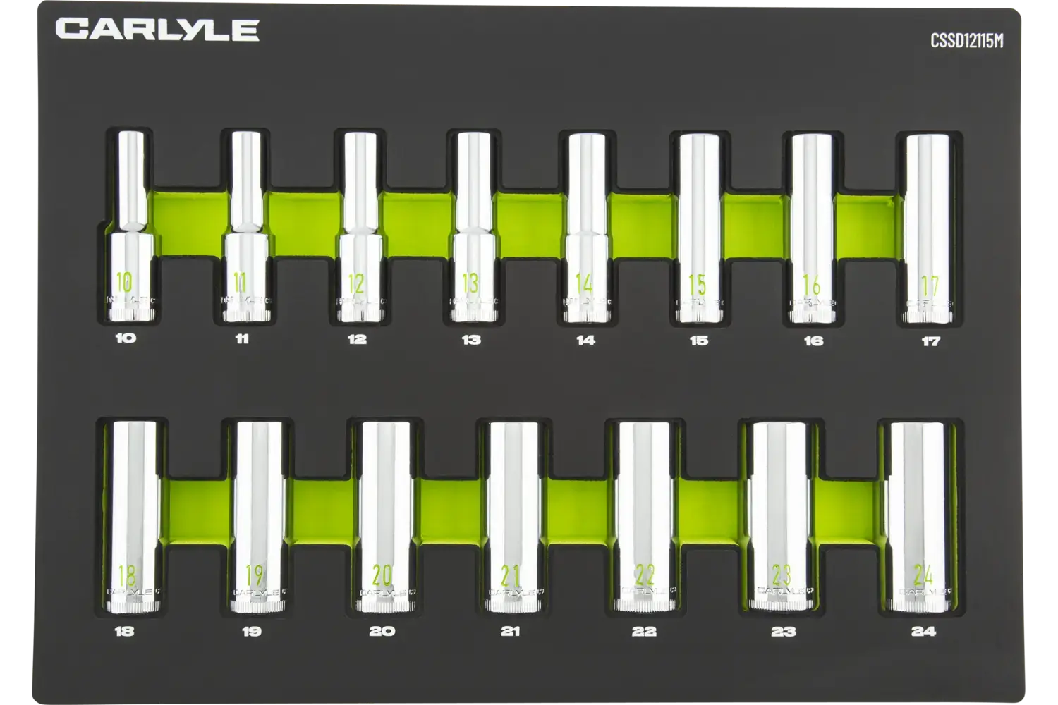 1/2 in. Drive Deep Chrome Socket Sets - Metric