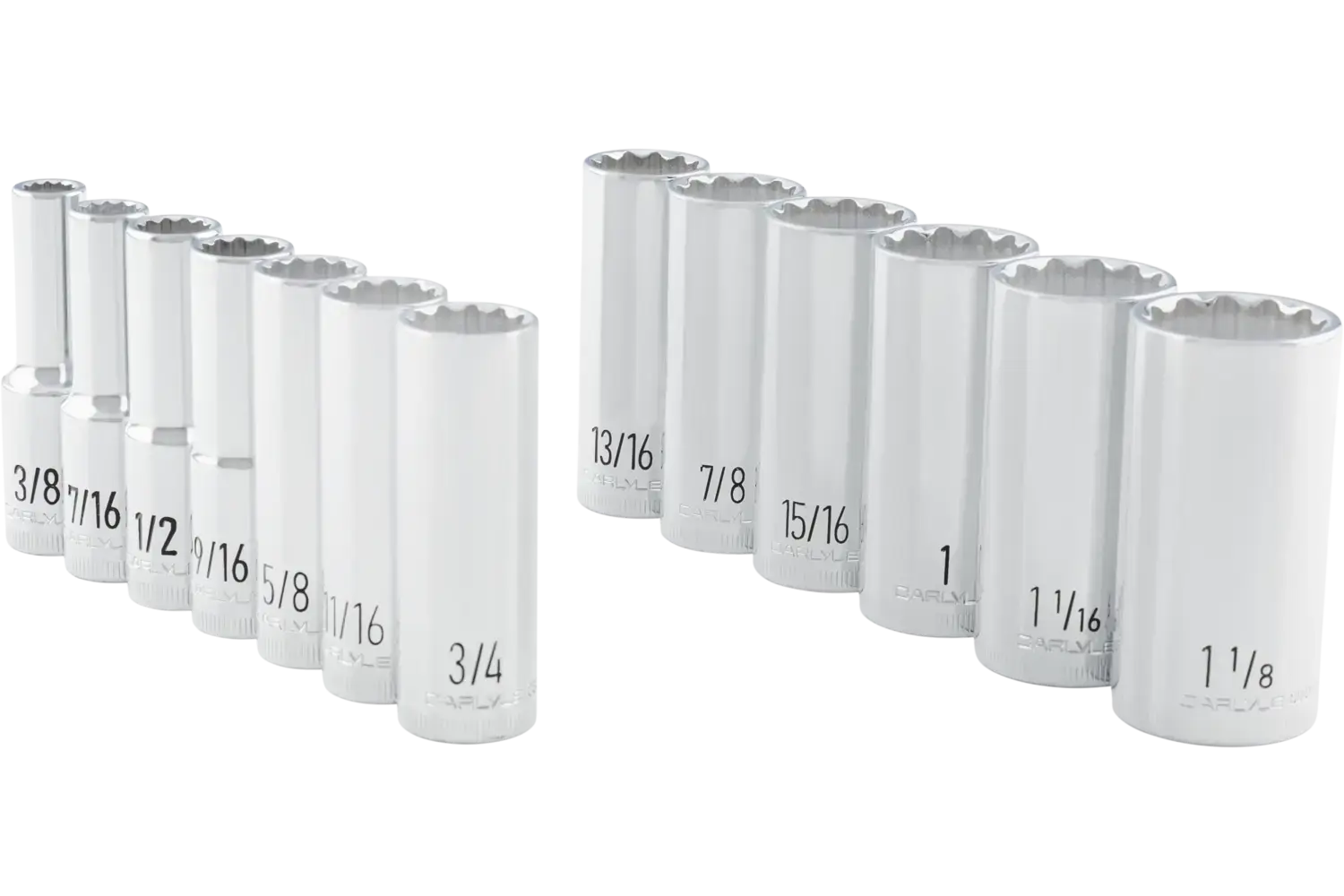 1/2 in. Drive Deep Chrome Socket Sets - SAE