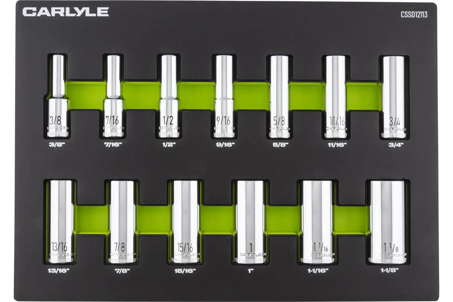 1/2 in. Drive Deep Chrome Socket Sets - SAE
