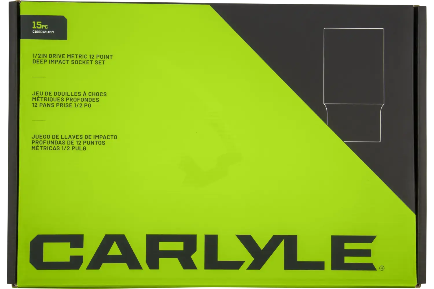 1/2 in. Drive Deep Impact Socket Sets - Metric