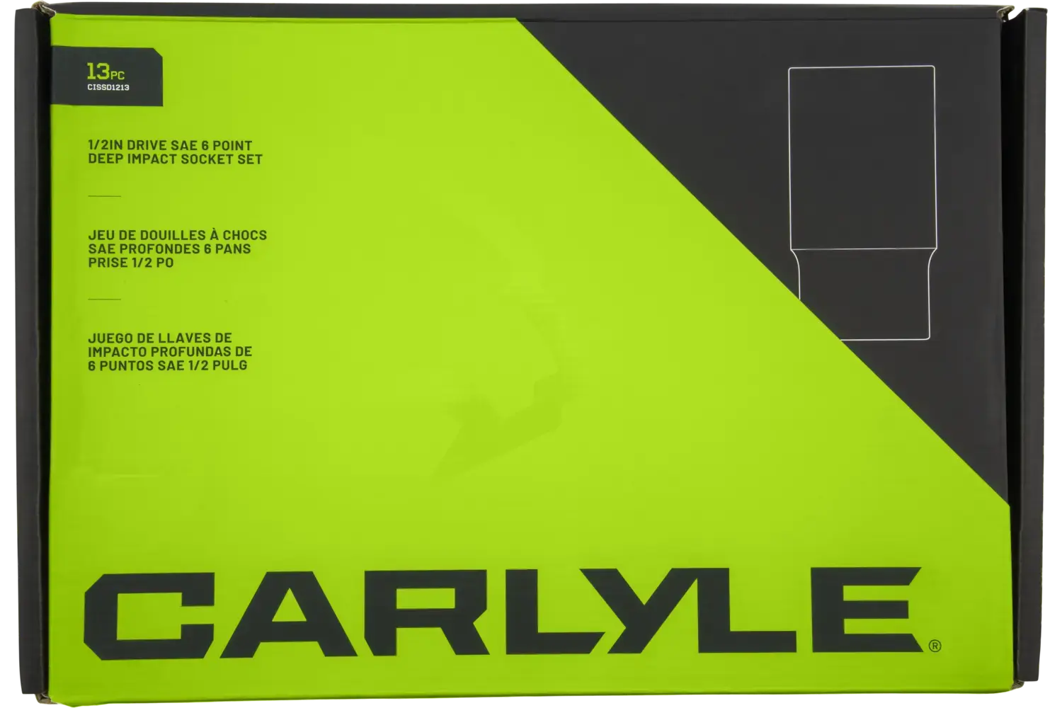 1/2 in. Drive Deep Impact Socket Sets - SAE