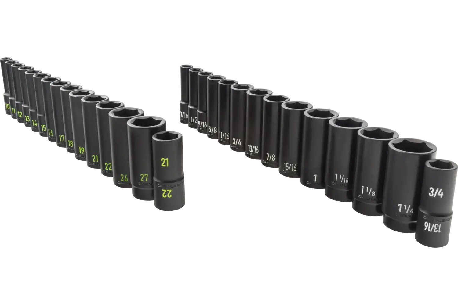 1/2 in. Drive Deep Impact Socket Sets - SAE