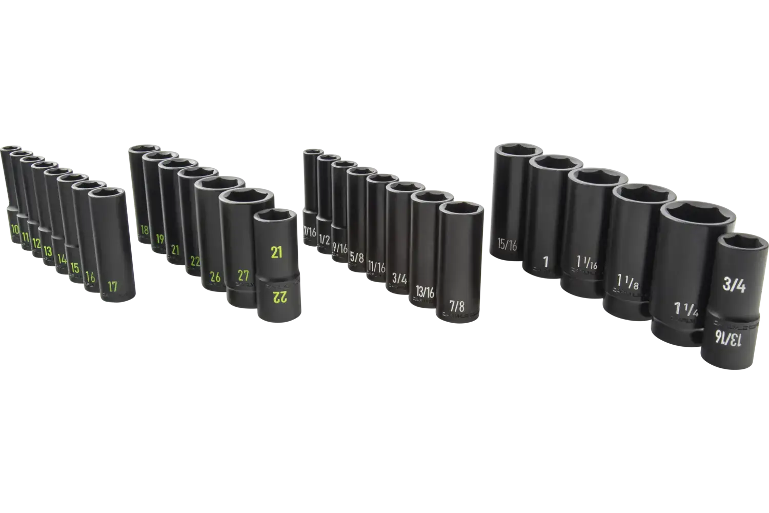 1/2 in. Drive Deep Impact Socket Sets - SAE