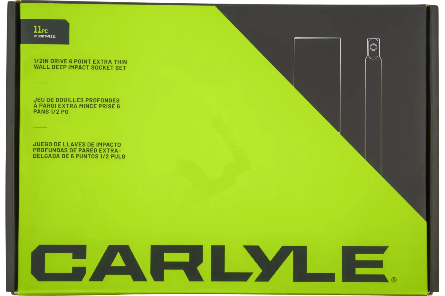 1/2 in. Drive Deep Impact Socket Sets - SAE