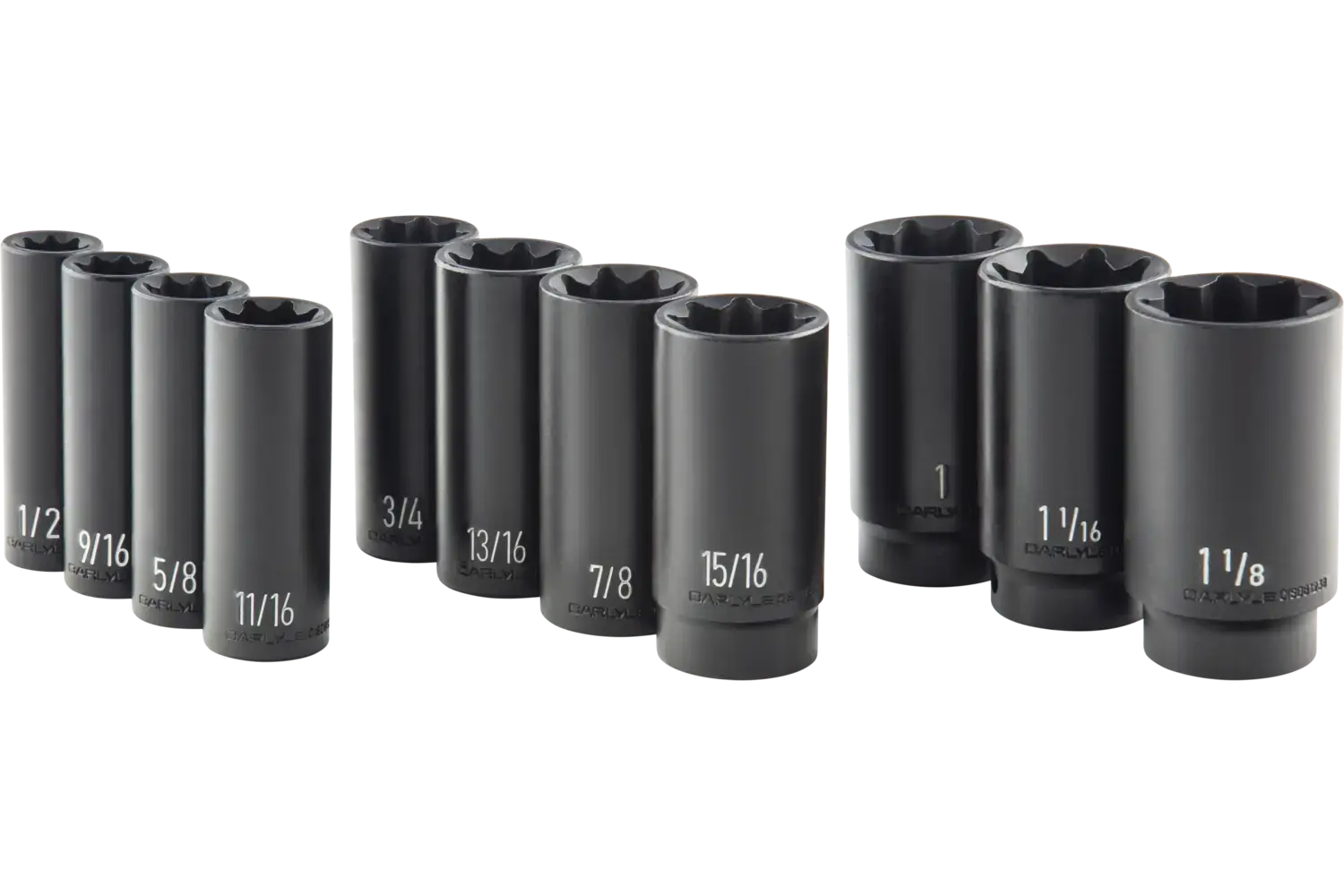 1/2 in. Drive Deep Impact Socket Sets - SAE