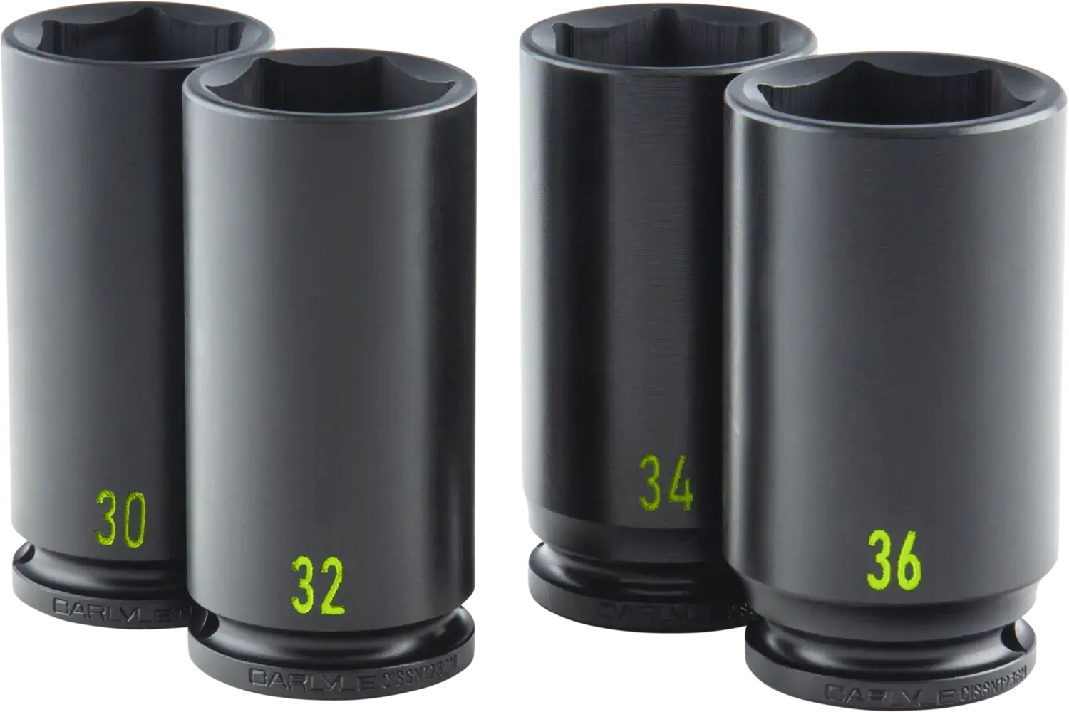 1/2 in. Drive Deep Spindle Nut Impact Socket Set - Carlyle CISSSN124M