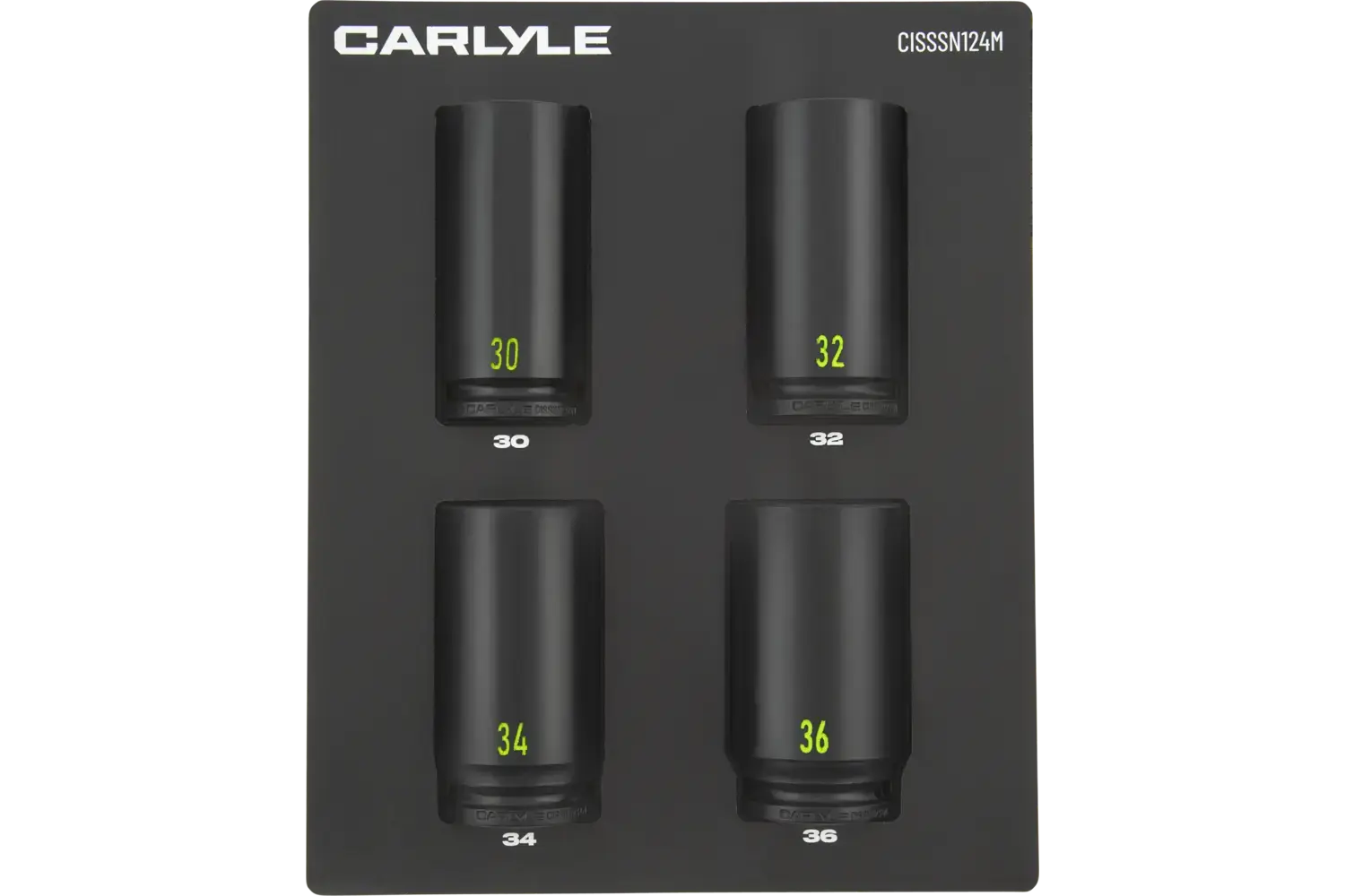 1/2 in. Drive Deep Spindle Nut Impact Socket Sets - Metric