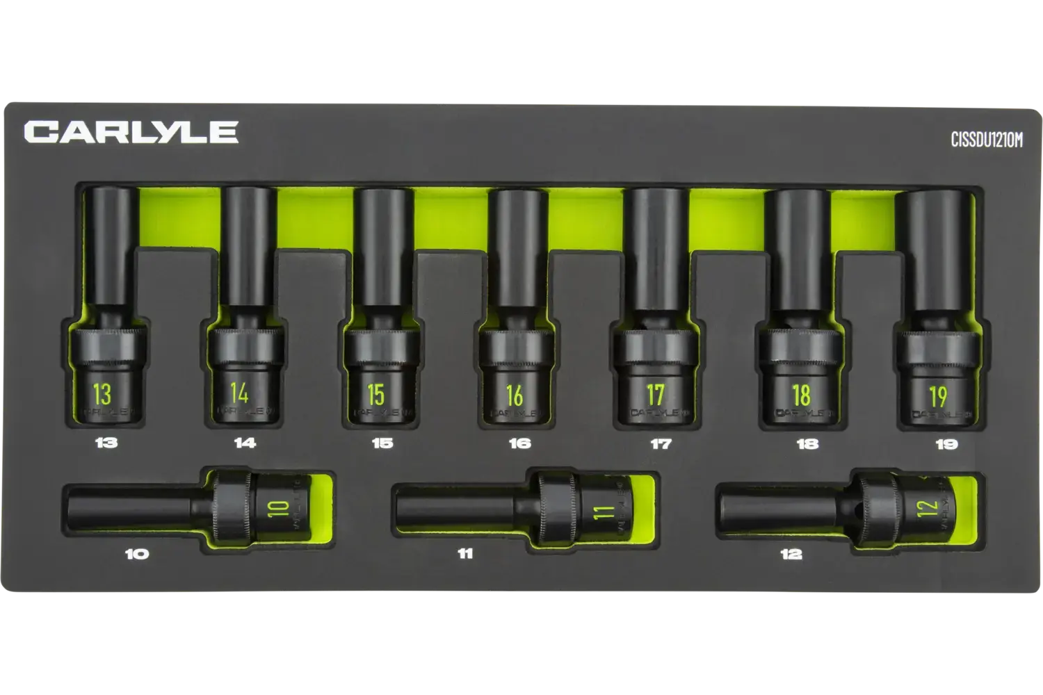 1/2 in. Drive Deep Universal Swivel Impact Socket Sets - Metric