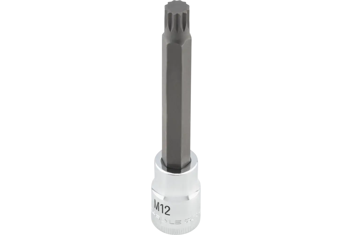 1/2 in. Drive Long Triple Square Chrome Bit Sockets - Metric