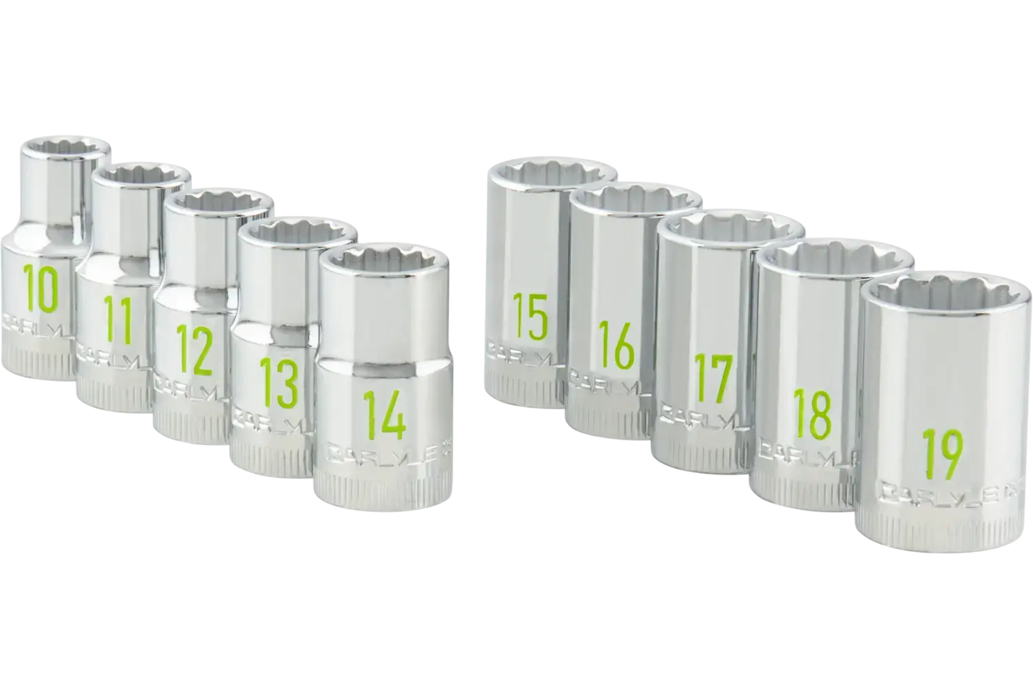 1/2 in. Drive Standard Depth Chrome Socket Sets - Metric