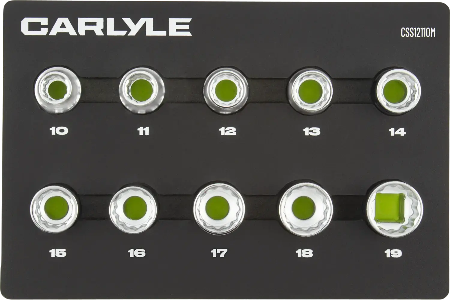 1/2 in. Drive Standard Depth Chrome Socket Sets - Metric