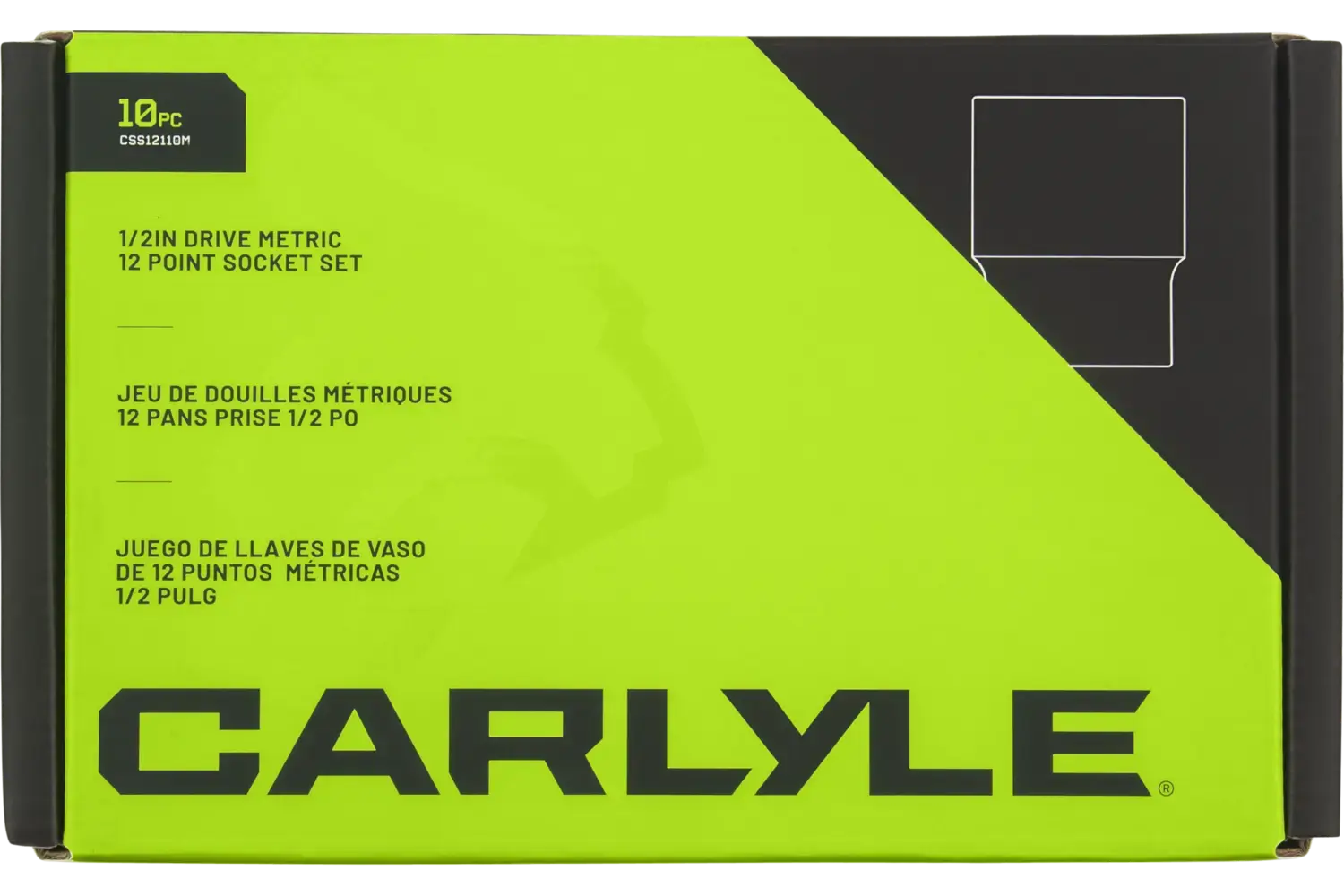 1/2 in. Drive Standard Depth Chrome Socket Sets - Metric