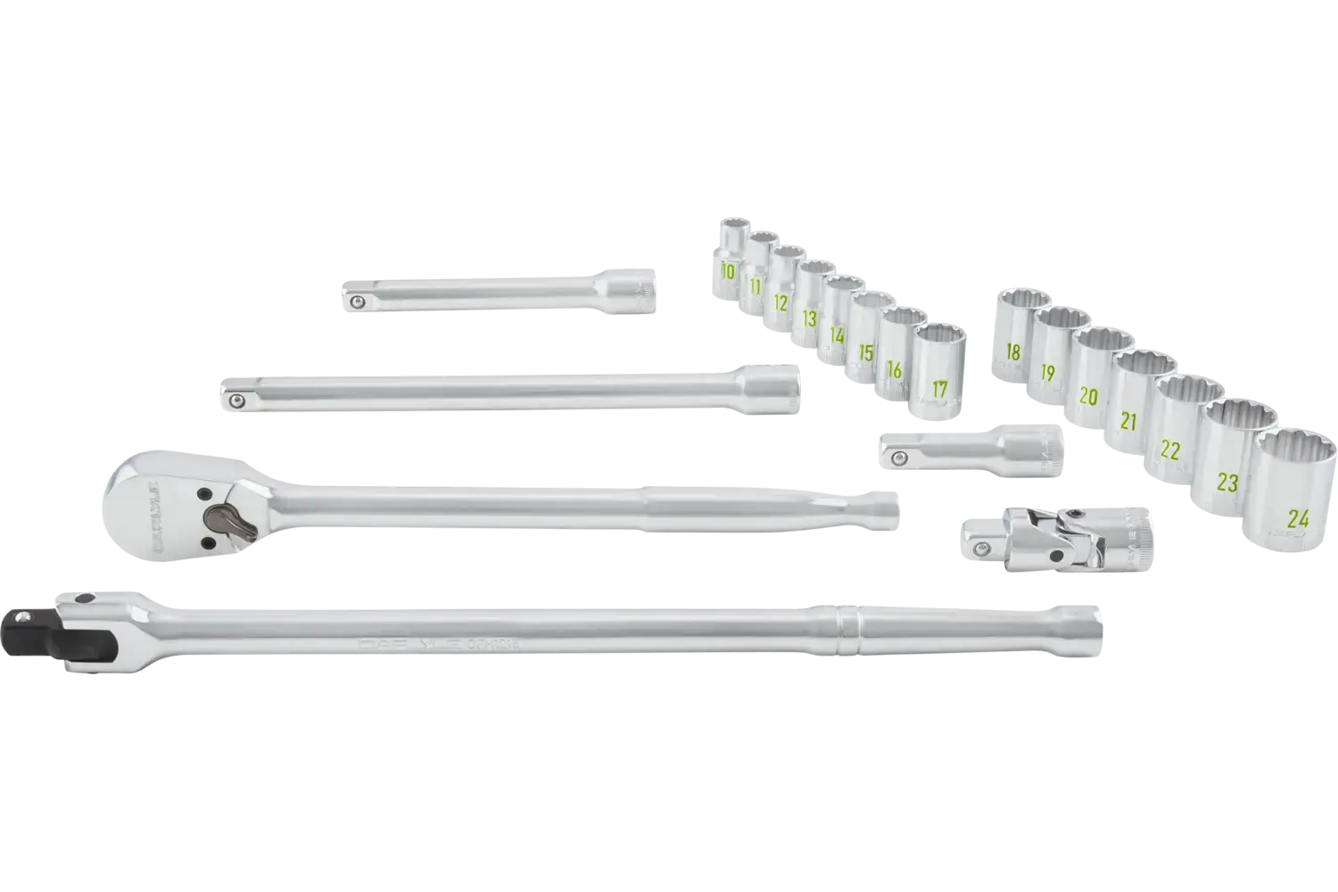 1/2 in. Drive Standard Depth Chrome Socket Sets - Metric