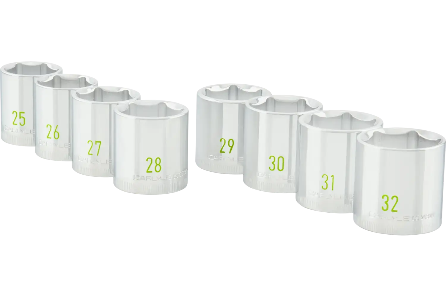 1/2 in. Drive Standard Depth Chrome Socket Sets - Metric