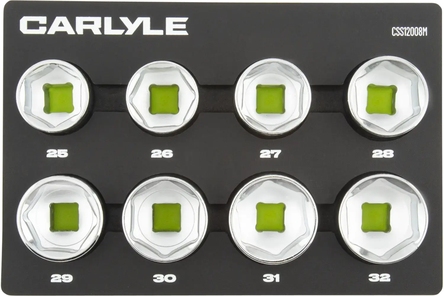 1/2 in. Drive Standard Depth Chrome Socket Sets - Metric