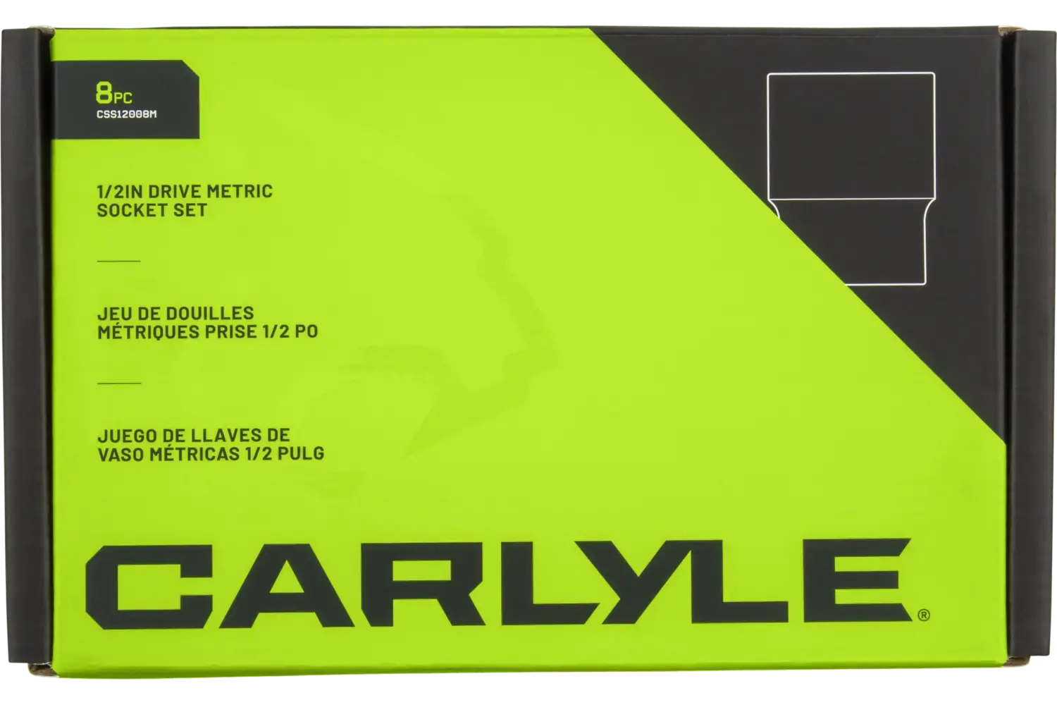 1/2 in. Drive Standard Depth Chrome Socket Sets - Metric