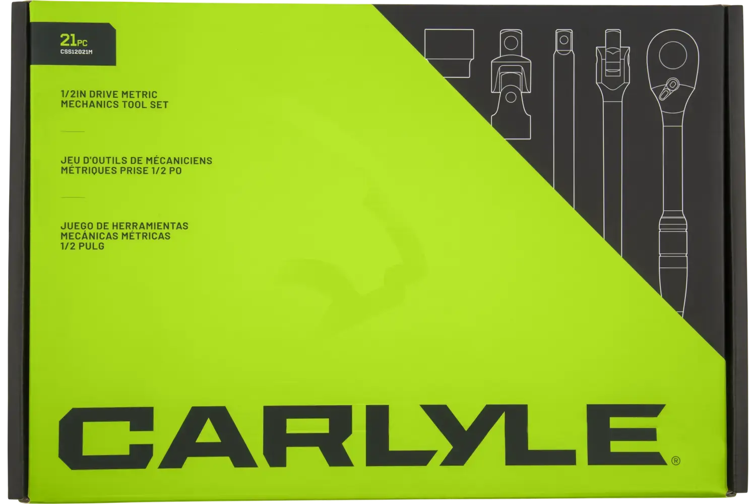 1/2 in. Drive Standard Depth Chrome Socket Sets - Metric