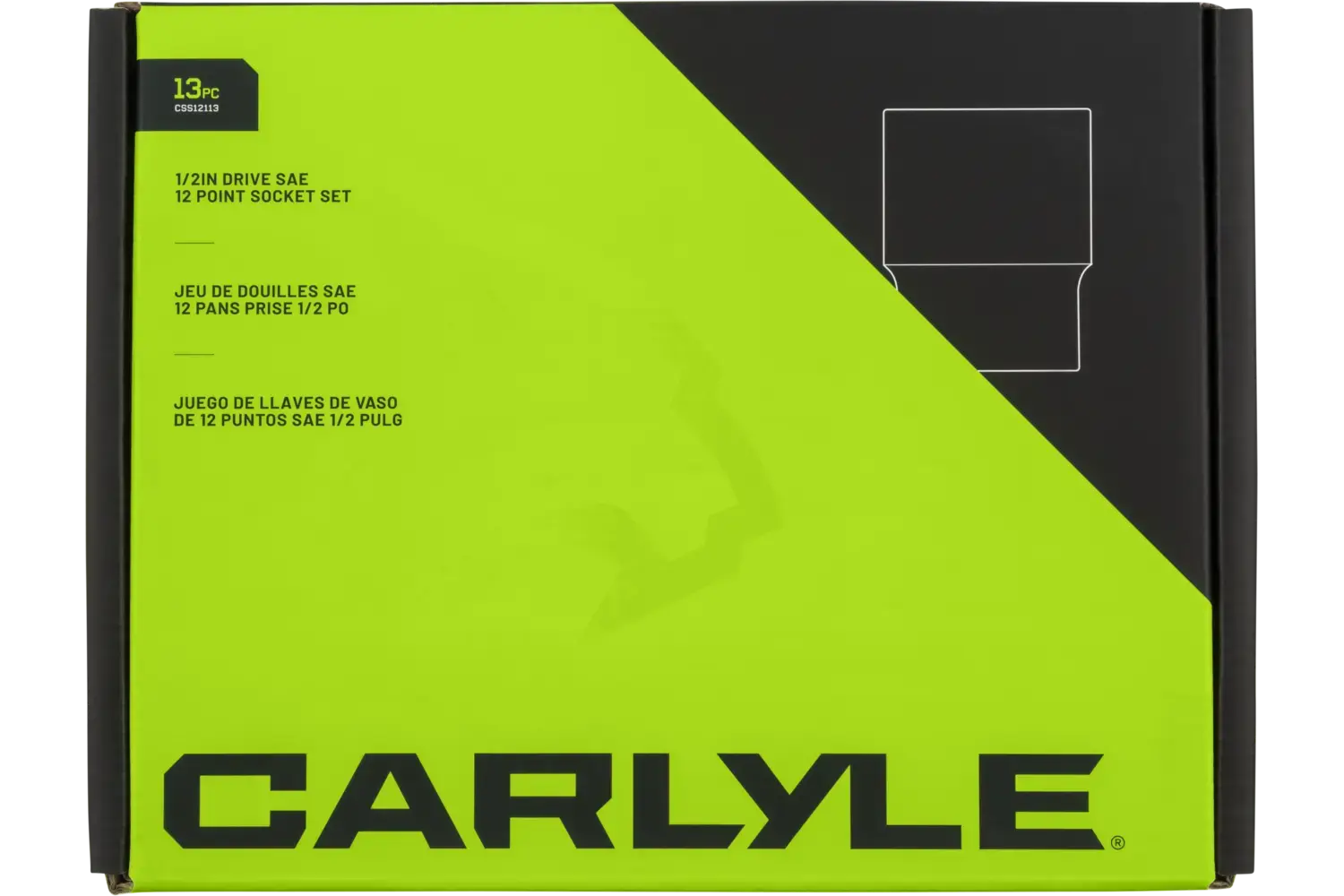 1/2 in. Drive Standard Depth Chrome Socket Sets - SAE