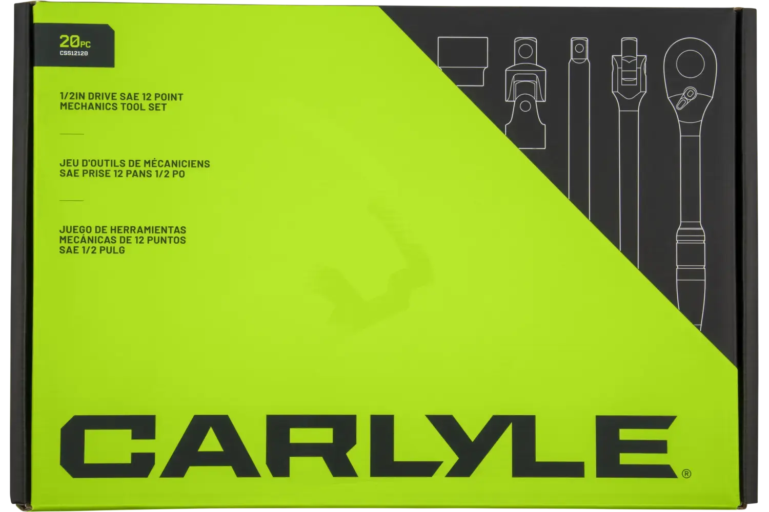 1/2 in. Drive Standard Depth Chrome Socket Sets - SAE