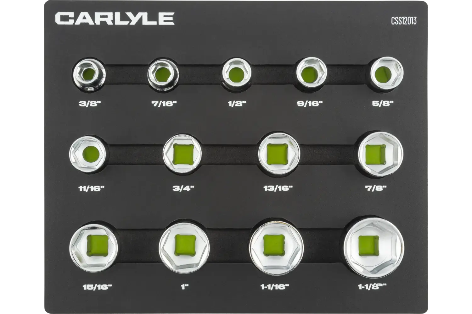 1/2 in. Drive Standard Depth Chrome Socket Sets - SAE