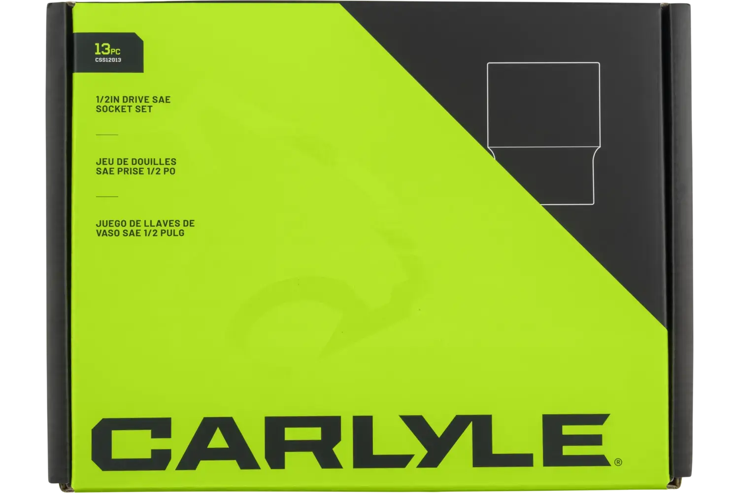 1/2 in. Drive Standard Depth Chrome Socket Sets - SAE