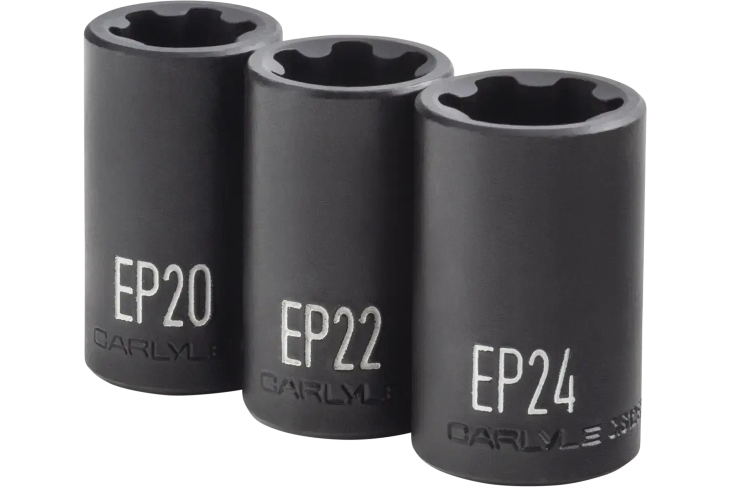 1/2 in. Drive Standard Depth External Star Plus Impact Socket Sets - SAE