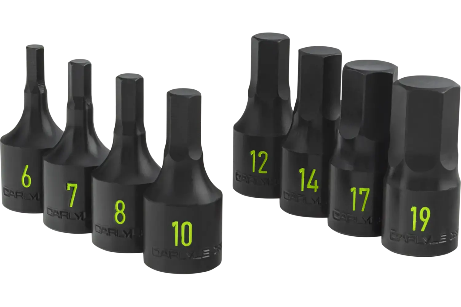 1/2 in. Drive Standard Depth Hex Bit Impact Socket Sets - Metric