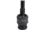 1/2 in. Drive Standard Depth Hex Bit Impact Swivel Sockets - Metric