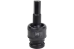 1/2 in. Drive Standard Depth Hex Bit Impact Swivel Sockets - SAE