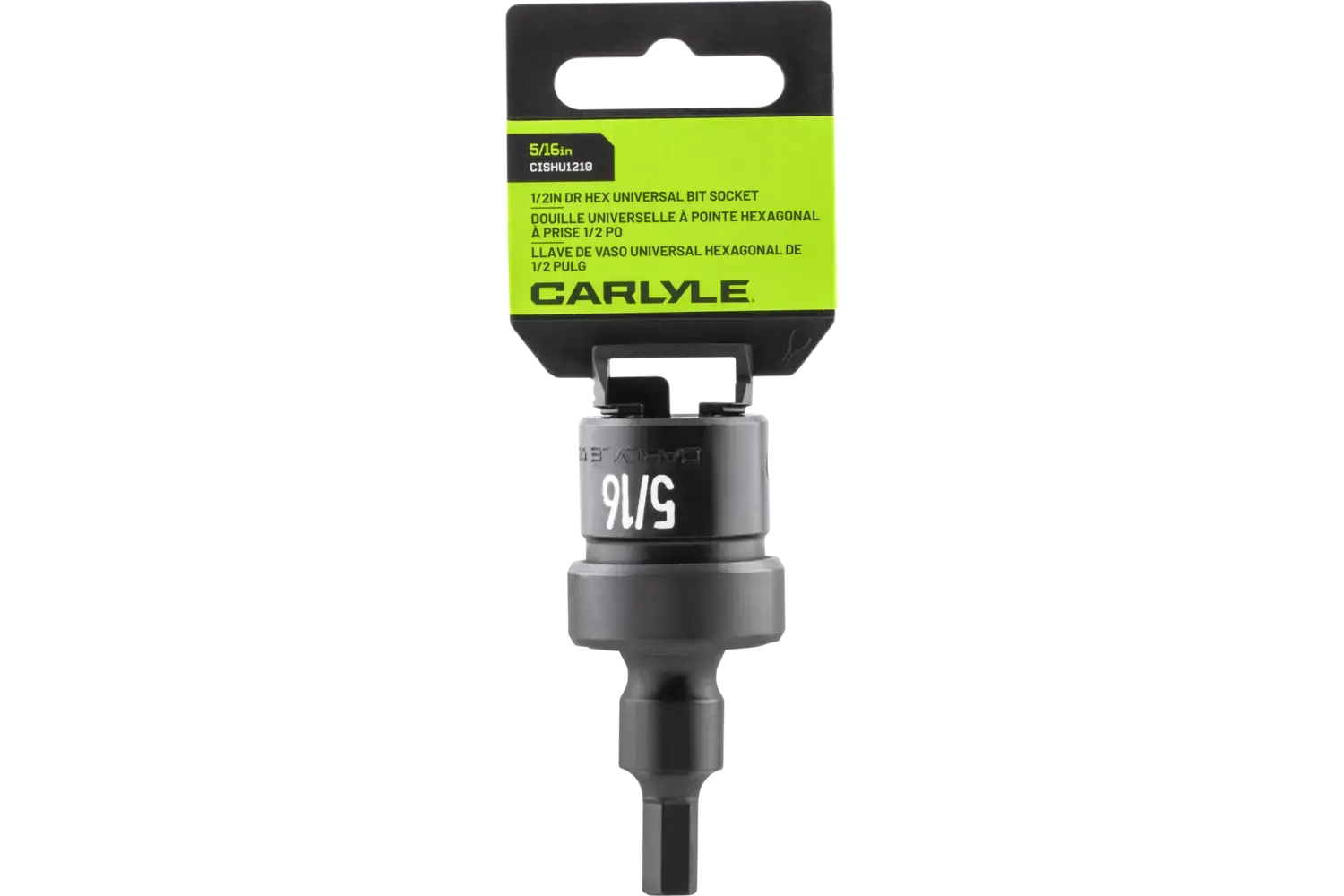 1/2 in. Drive Standard Depth Hex Bit Impact Swivel Sockets - SAE