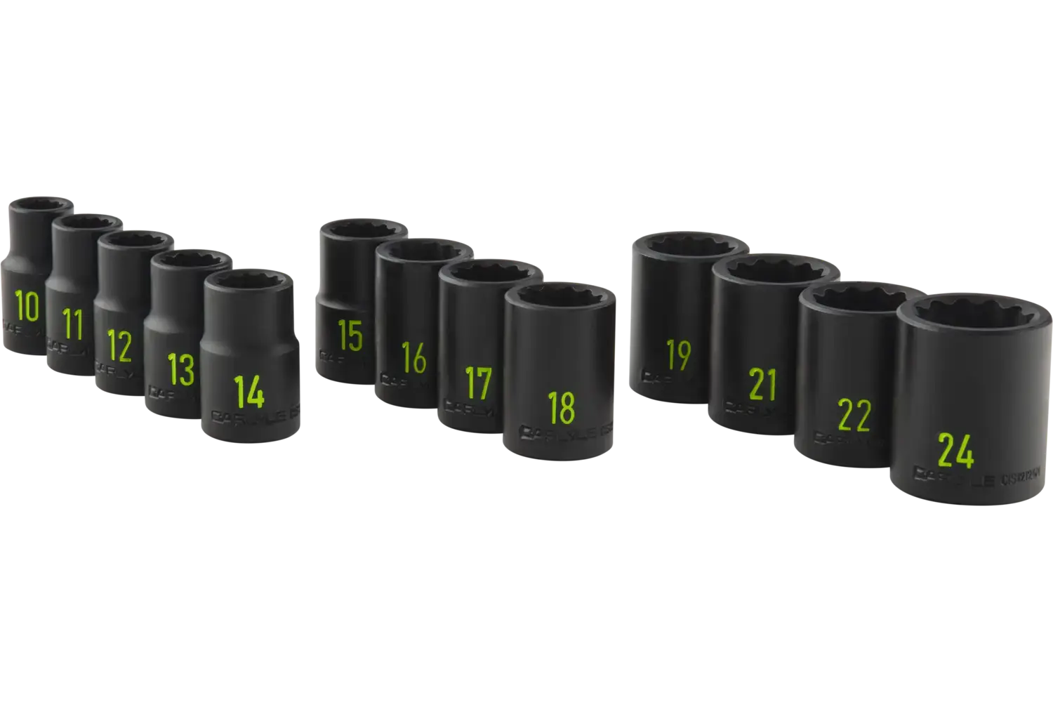 1/2 in. Drive Standard Depth Impact Socket Sets - Metric