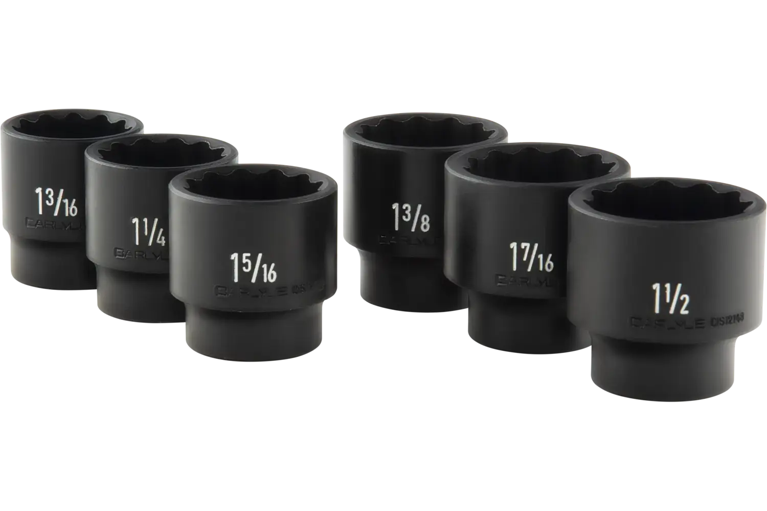 1/2 in. Drive Standard Depth Impact Socket Sets - SAE