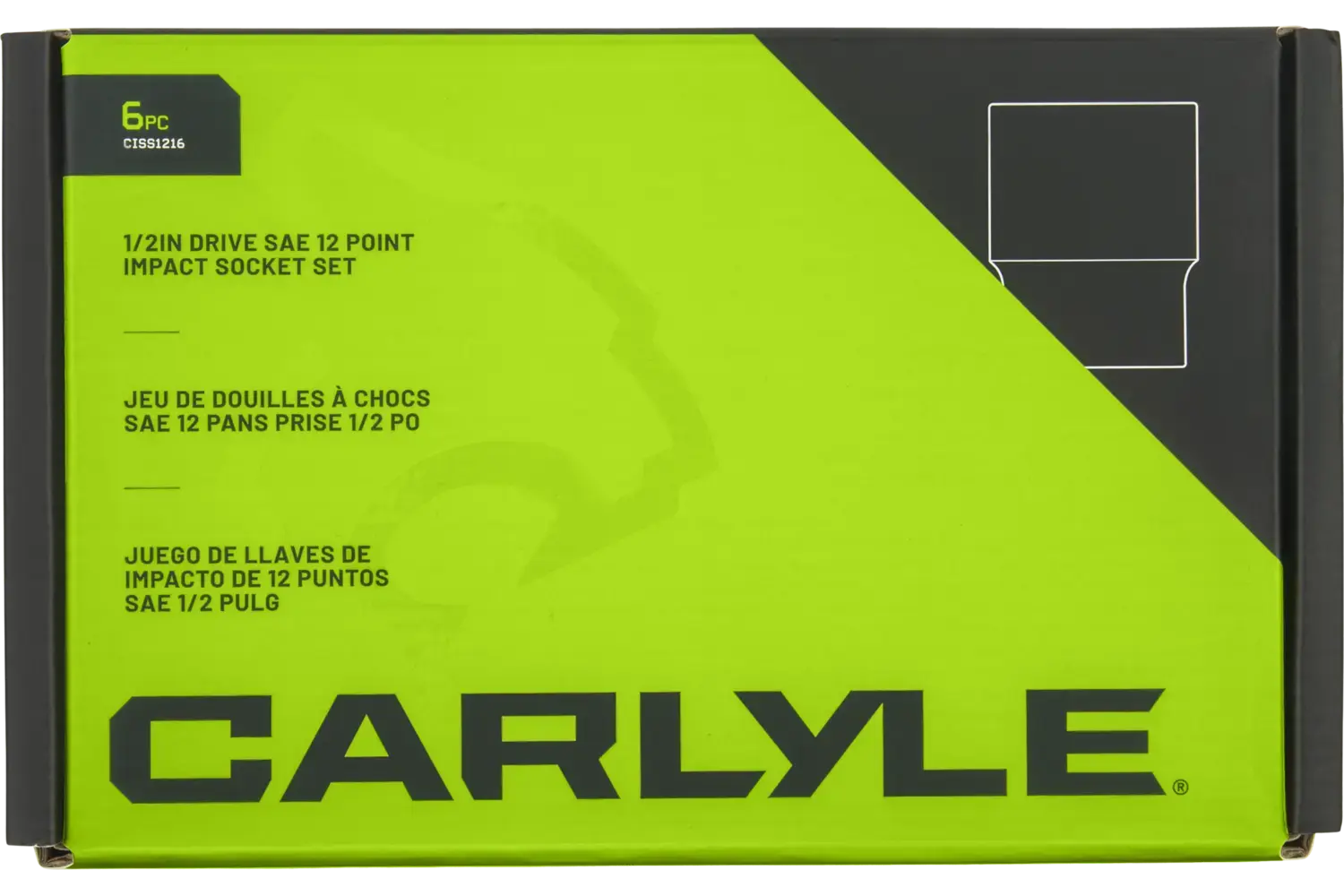 1/2 in. Drive Standard Depth Impact Socket Sets - SAE