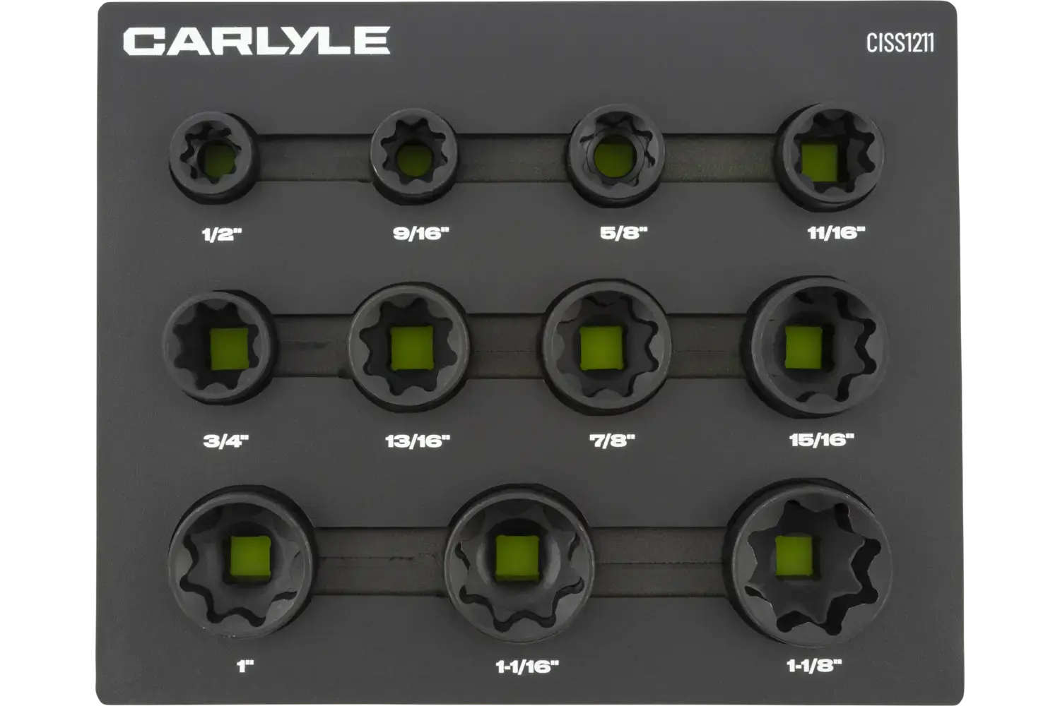 1/2 in. Drive Standard Depth Impact Socket Sets - SAE