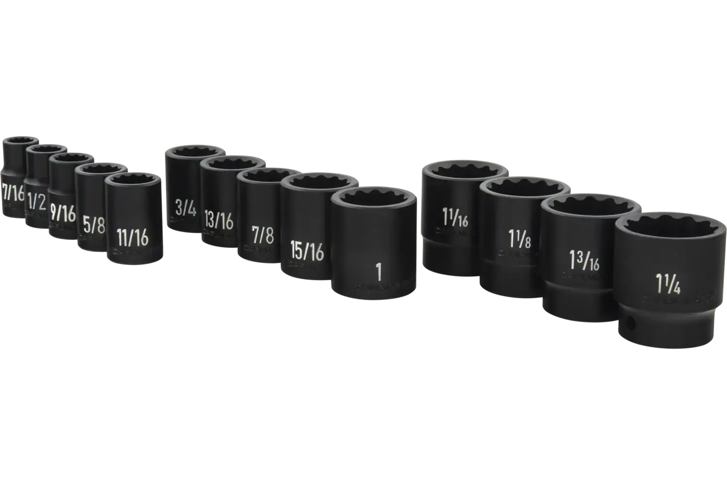 1/2 in. Drive Standard Depth Impact Socket Sets - SAE